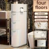 StoreLux™ Luxusní úložný regál pro mezery mezi nábytkem - 4 úrovně