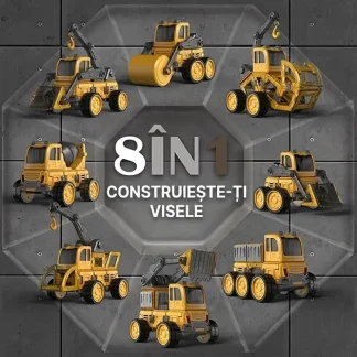 MagnaFleet™ 8 în 1 cutie de asamblare cu plăci magnetice