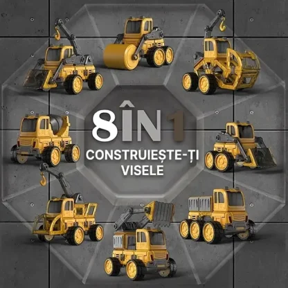 MagnaFleet™ 8 în 1 cutie de asamblare cu plăci magnetice