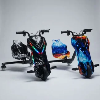 DriftMax™ kart electric cu 3 roți pentru drift
