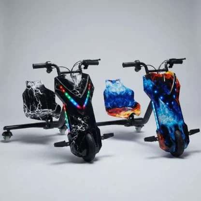 DriftMax™ kart electric cu 3 roți pentru drift