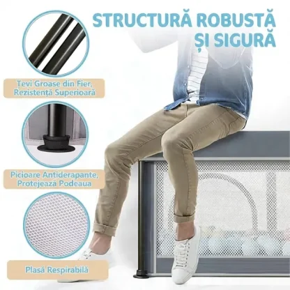 NestPlay™ țarc de joacă pliabil pentru bebeluși (127 x 127 cm)