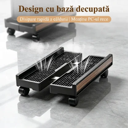 TowerCart™ suport pentru turn PC extensibil și mobil