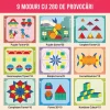 GeoMag™ set de puzzle magnetic geometric din lemn
