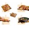 PuzzleTray™ set de tăvi din lemn pentru servire