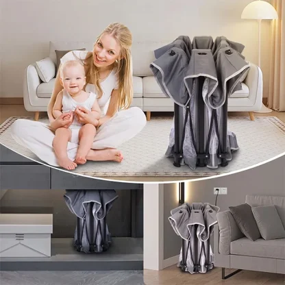 NestPlay™ țarc de joacă pliabil pentru bebeluși (127 x 127 cm)