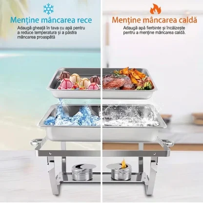 BuffetPro™ vas de încălzire cu două compartimente