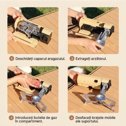 FlameGo™ aragaz pe gaz pliabil portabil