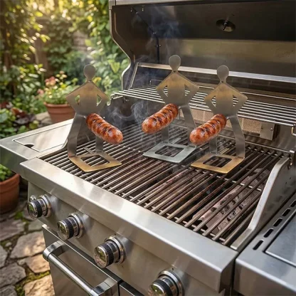 GrillBoyz™ suporturi amuzante pentru cârnați la grătar – pachet de 3