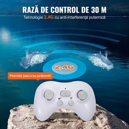 JawHunter™ jucărie cu telecomandă rechin alb