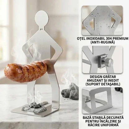 GrillBoyz™ suporturi amuzante pentru cârnați la grătar – pachet de 3