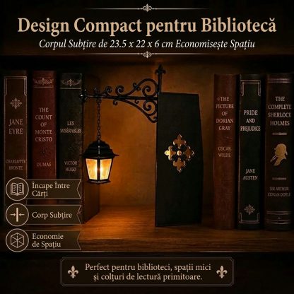 ShelfWisp™ lanternă fantomă pentru bibliotecă – 2 buc.