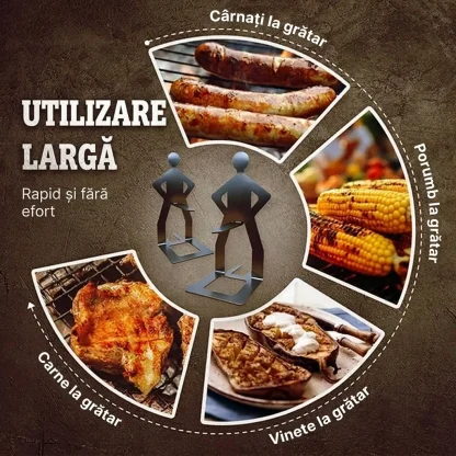 GrillBoyz™ suporturi amuzante pentru cârnați la grătar – pachet de 3