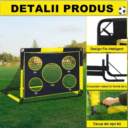 SoccerShot™ poartă de fotbal pentru copii cu țintă