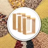 ClearGrain™ borcan de depozitare din lemn și acril (3 buc)