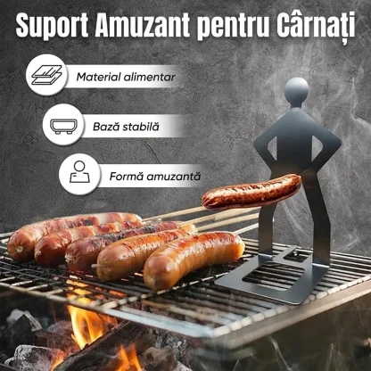 GrillBoyz™ suporturi amuzante pentru cârnați la grătar – pachet de 3