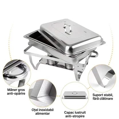 BuffetPro™ vas de încălzire cu două compartimente-middle