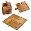 PuzzleTray™ set de tăvi din lemn pentru servire-middle