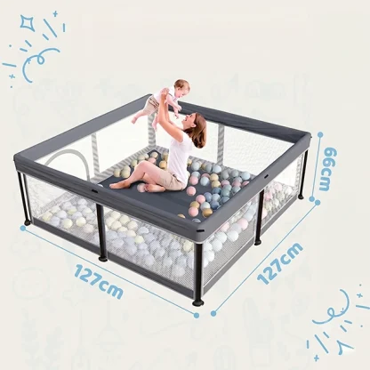 NestPlay™ țarc de joacă pliabil pentru bebeluși (127 x 127 cm)-middle