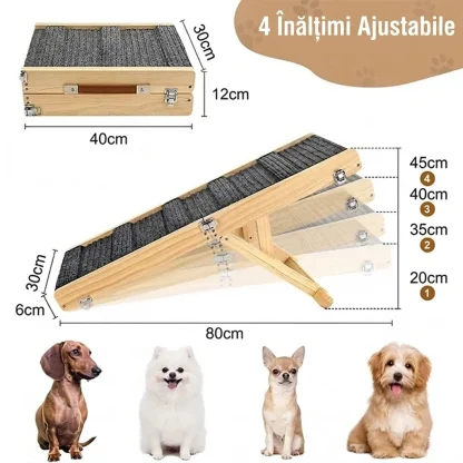 PawClimb™ rampă pliabilă și reglabilă pentru câini-middle