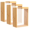 ClearGrain™ borcan de depozitare din lemn și acril (3 buc)