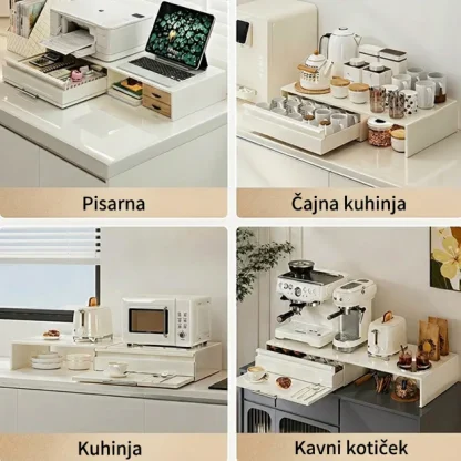 CounterSlide™ dvosmerno raztegljiv organizator za pult