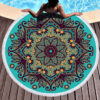 Okrogla brisača za na plažo Mandala