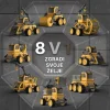 MagnaFleet™ 8 v 1 komplet magnetnih ploščic za sestavljanje