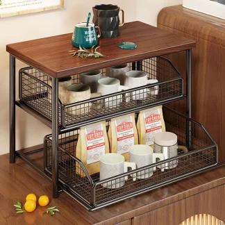 ShelfGlide™ dvoetažni regal z izvlečnimi košarami