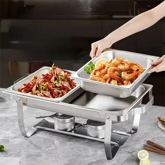 BuffetPro™ grelna posoda z dvema predeloma