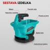 SpreadFlow™ akumulatorski trosilnik semen in soli