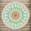 Okrogla brisača za na plažo Mandala