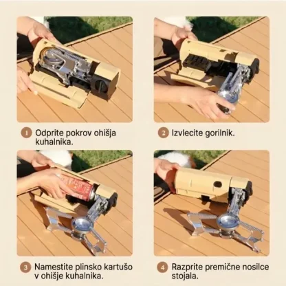 FlameGo™ prenosni zložljivi plinski kuhalnik