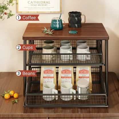 ShelfGlide™ dvoetažni regal z izvlečnimi košarami