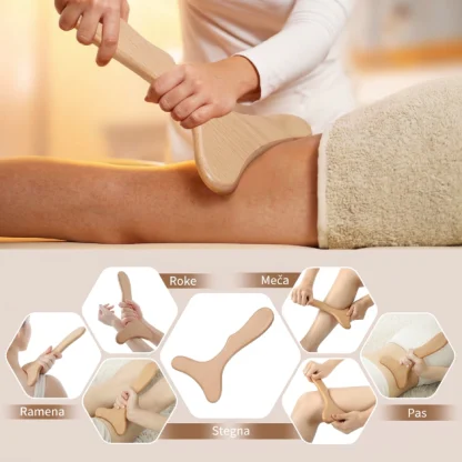 CelluShape™ komplet pripomočkov za limfno masažo (4 kosi)