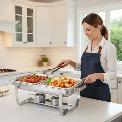 BuffetPro™ grelna posoda z dvema predeloma