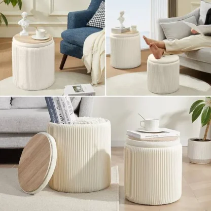 Tabura™ Set shranjevalnih taburejev z obrnljivim pokrovom