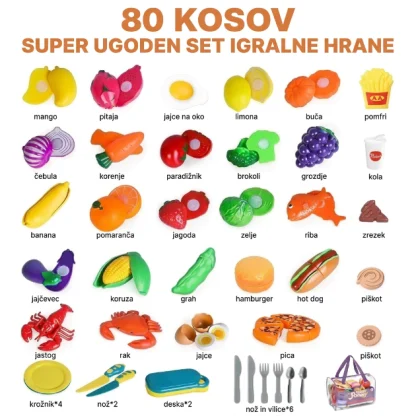PlayChef™ otroški set hrane za igro vlog-middle