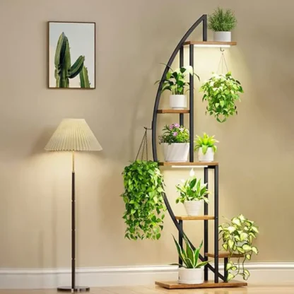 Moonflower™ Stojalo za rastline v obliki polmeseca z osvetlitvijo-middle