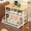 ShelfGlide™ dvoetažni regal z izvlečnimi košarami-middle