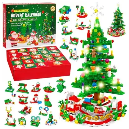 MerryGlow™ adventni koledar – set za sestavljanje LED božičnega drevesca