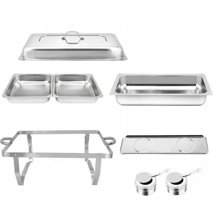 BuffetPro™ grelna posoda z dvema predeloma